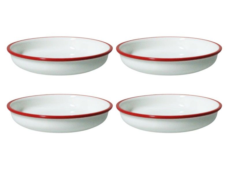 George &amp; Mason Bordo Porcelain Deep Plate - Dia:17.8cmxH3.5cm Med 4-Piece