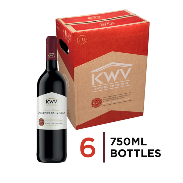 KWV Cabernet Sauvignon Wine 6 x 750ml
