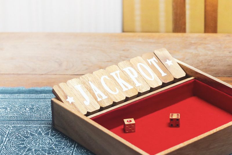 Shut the Box - Wooden Dice-rolling Board Game