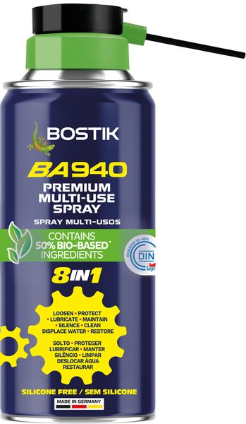 Bostik BA940 Premium Multi-use Lubricant Spray 8 in 1 - 150ml