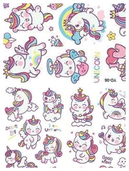 Kids Tattoos Luminous Range - Unicorn Powers