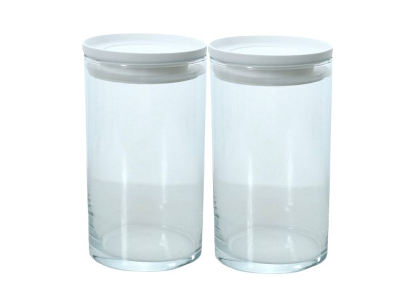 Pasabahce Breakfast Food Storage Container with Bamboo Lid 730ml - 2 Piece