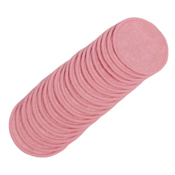 20 Piece - Soft Reusable Makeup Remover Pads - Pink
