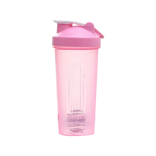 Shaker Cup Sports Portable Convenient Stirring Pink