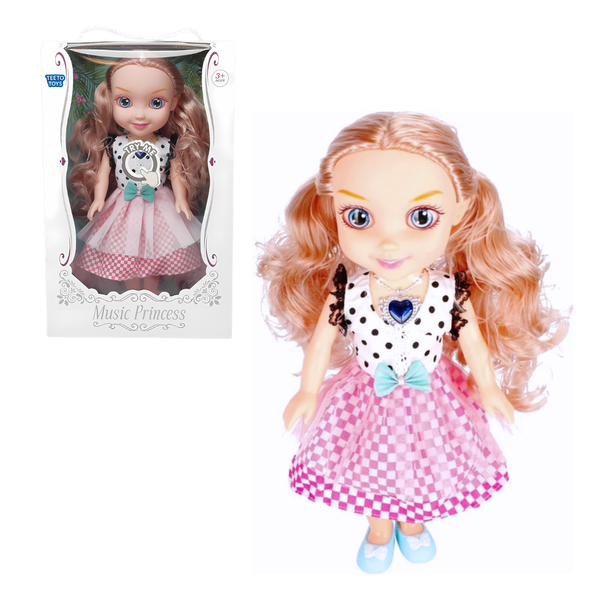 Princess Music Doll 34cm with Lights &amp; Touch Sound - Toys for Girls
