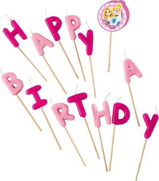 Disney Princess Happy Bday Toothpick Candle