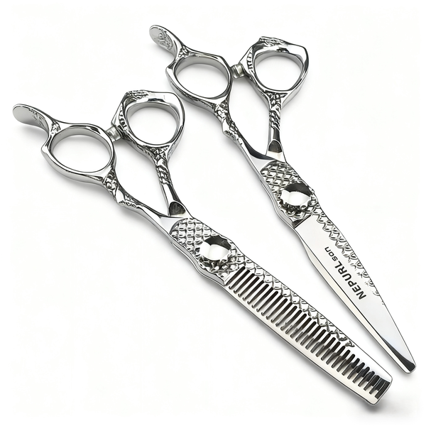 6Inch Silver Dragon Handle Hairdressing Hrofessional Hair Cutting Scissors