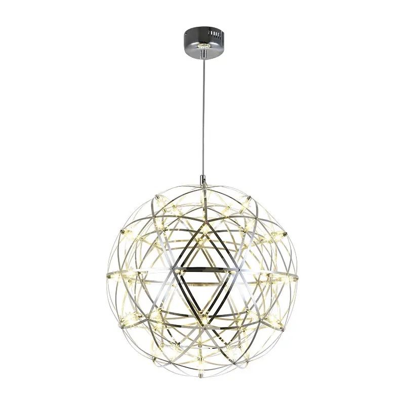 Modern Stainless Steel Spark Ball Decorative Pendant Lamp-MRUL