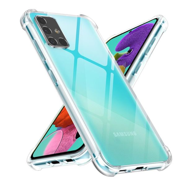 2 Pack Clear Case Compatible with Samsung A71 | Slim Fit Protective Cover