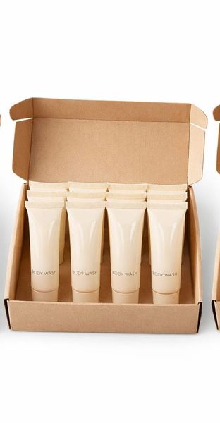 Cream Mini Toiletries Body Wash Pack Of 20