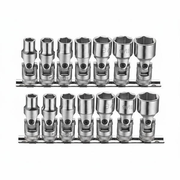 Force 7 Piece Universal Joint Socket Set 3/8 Inch to 3/4 Inch - 2 Pack