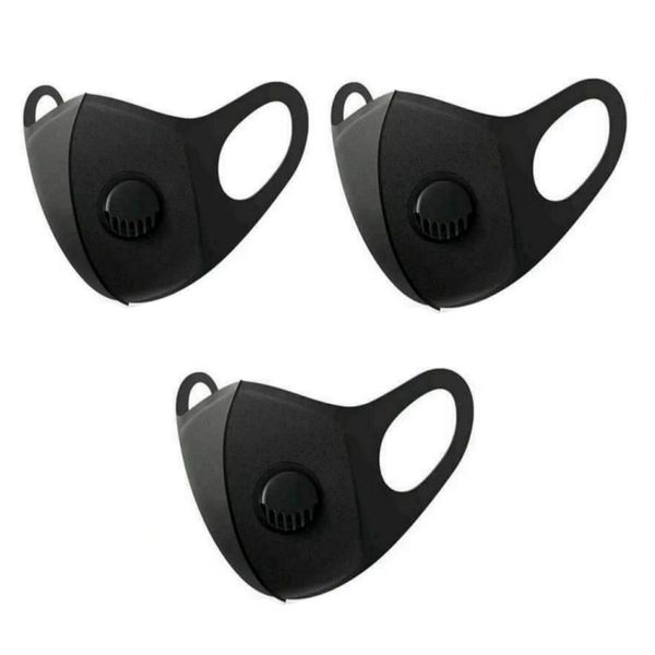 Reusable Filter Vent Face Mask - Pack of 3