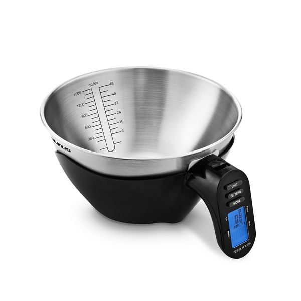 Taurus Kitchen Scale Battery Operated Stainless Steel Black 3kg