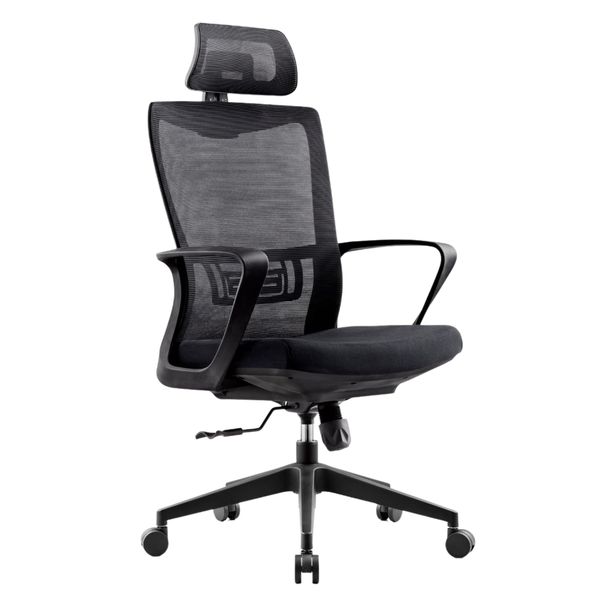 Office Chair | Ergonomic - Mesh Back, Adjustable Headrest, Recline