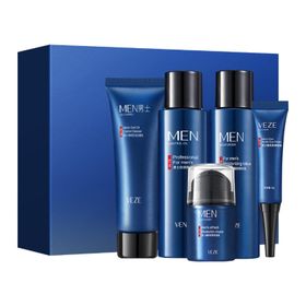 Men Skin Care Kit 5 Piece Refreshing Skincare Set for Face Wash