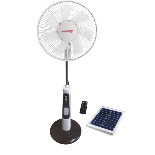 Fussion 16" Solar Rechargeable Stand Fan