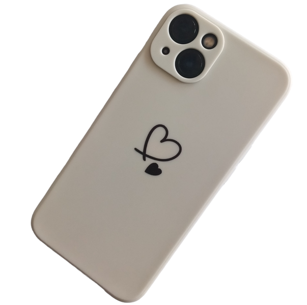 Heart Printed Phone Case Compatible With iPhone 13