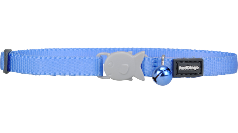 Red Dingo Kitten Collar - Classic Mid Blue XXS