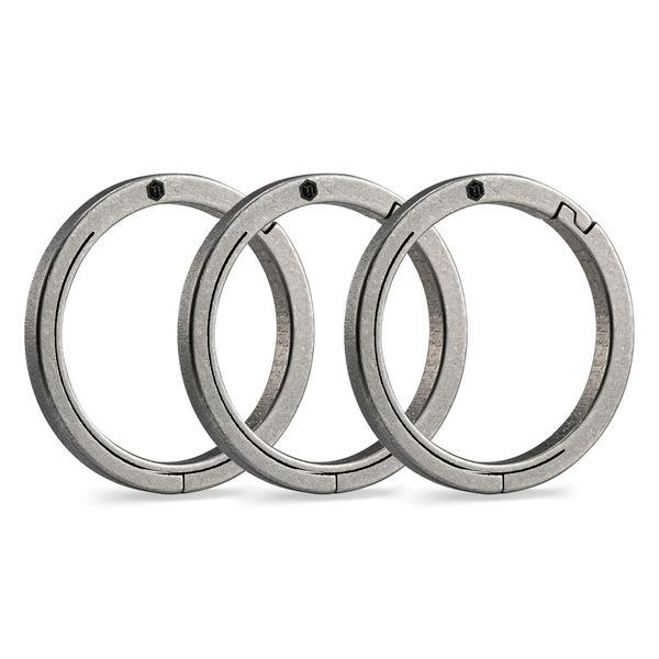 KA27 Titanium Alloy Side Pushing EDC Keyring Set (3M)