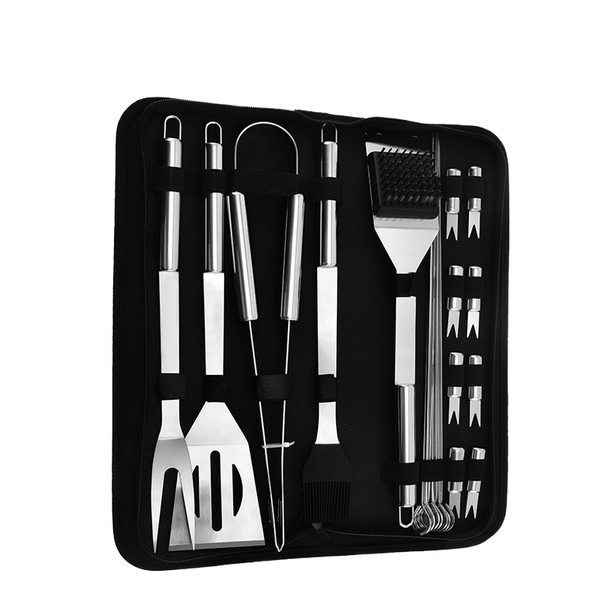 20 Piece Stainless Steel Barbecue Tool Set Outdoor Grill Accessories