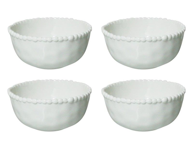 George &amp; Mason Dita Porcelain Soup Bowls - 500ml 4-Piece White