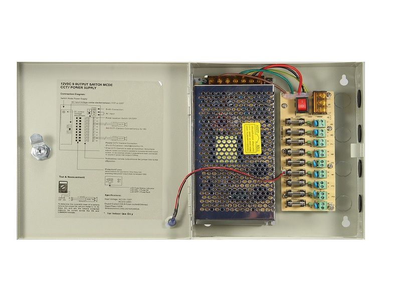 9CH Channel 12V 15A CCTV Power Supply | Shop Today. Get it Tomorrow ...