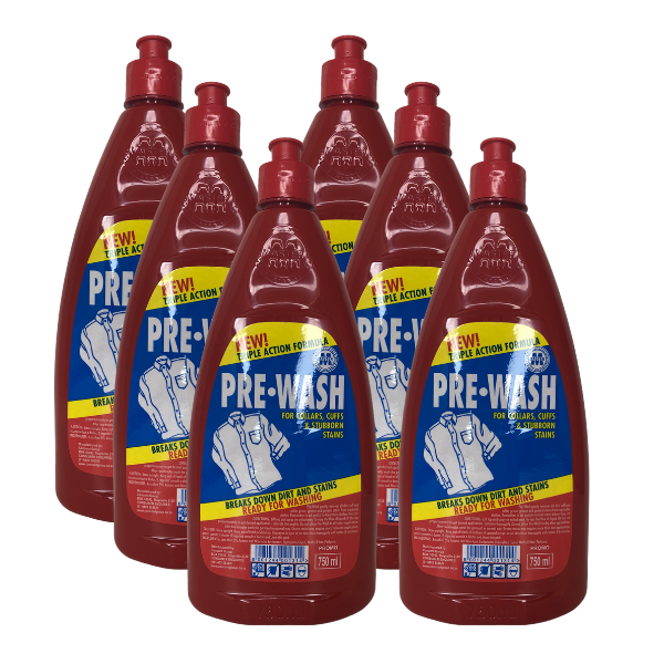 Master - Pre-Wash Triple Action Formula - 750ml - 6 Pack