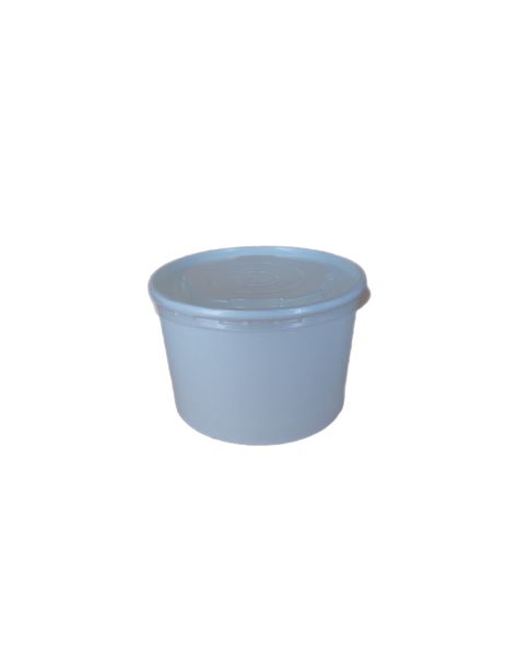 White Noodle - Soup Tubs with Clear Lid - 500ml - Pack of 50