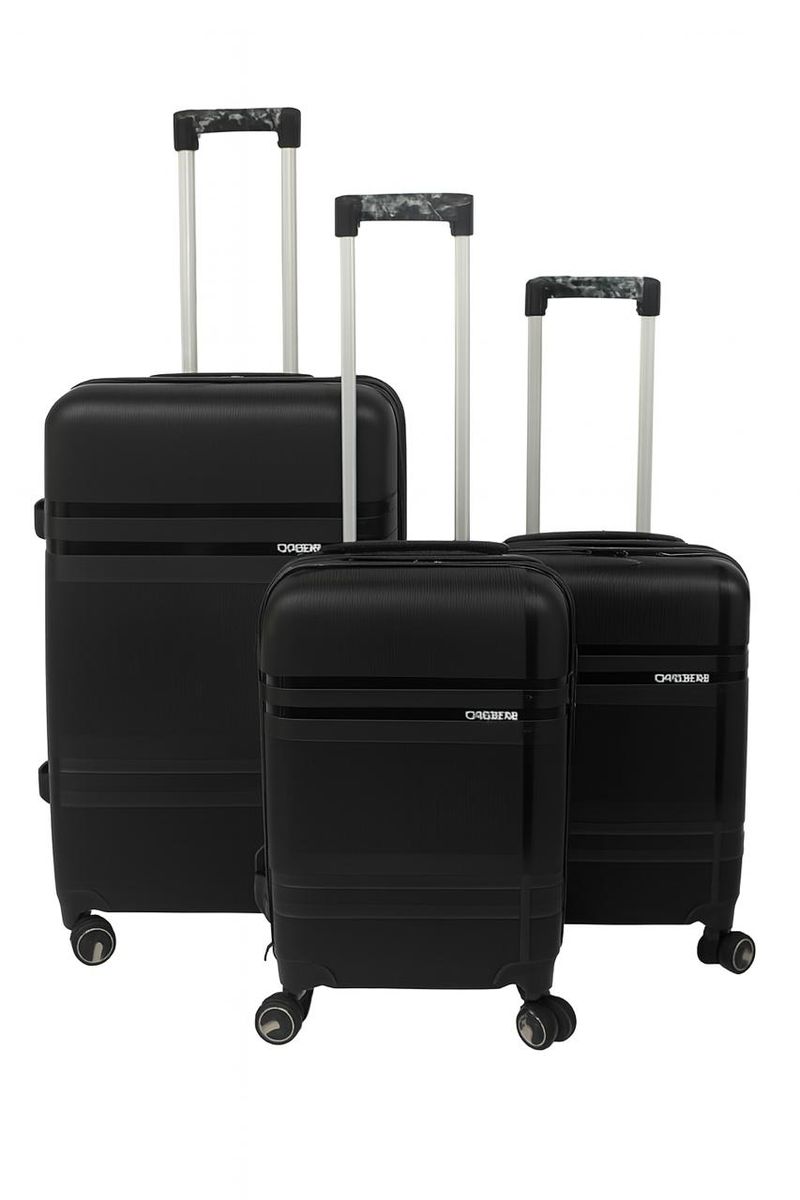 Easy Travel 3-PCS ABS Unbreakable Suitcase (Luggage) Set+ 4Spiner Wheels