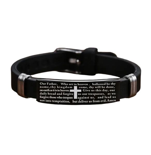 Adjustable Stainless Steel Prayer Bracelet