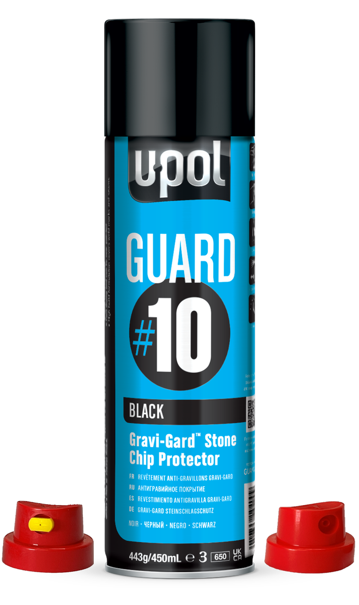 Protecteur anti-gravillon noir en bombe 450ml UPOL GUARD 