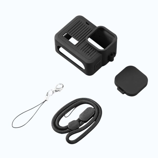 GoPro HERO 2024 Silicone Protective Case with Wrist Strap &amp; Lens Cover