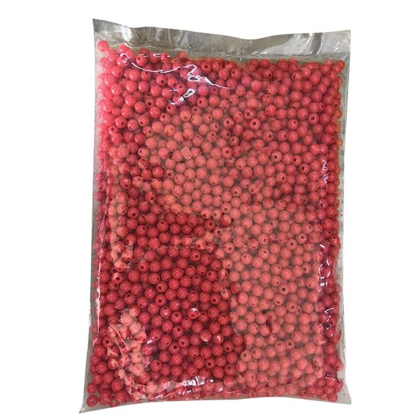 Red Small Plastic beads 250g For Making Jewelry