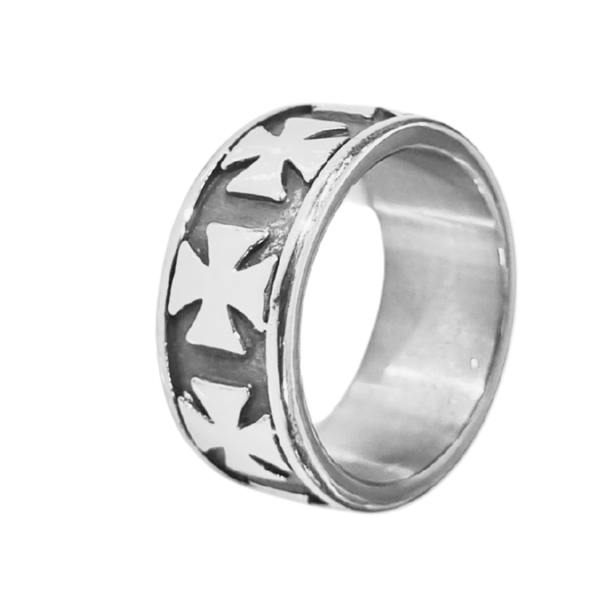 High-grade Stainless Steel Ring - Maltese Crosses