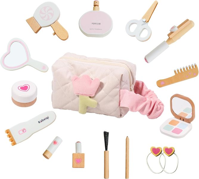Makeup Toy Set for Toddlers,Pretend Play Beauty Salon Kit with Styling Tool