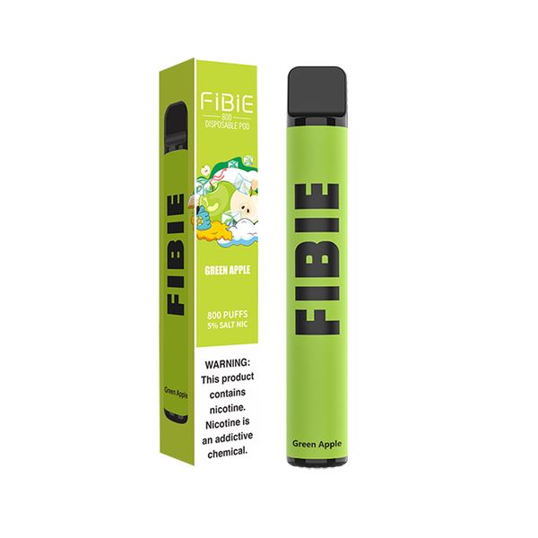 FIBIE 800 Puffs Green Apple 50mg