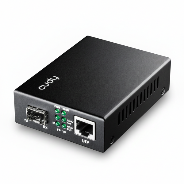 Cudy Gigabit Ethernet Media Converter for Fiber Optic Networks
