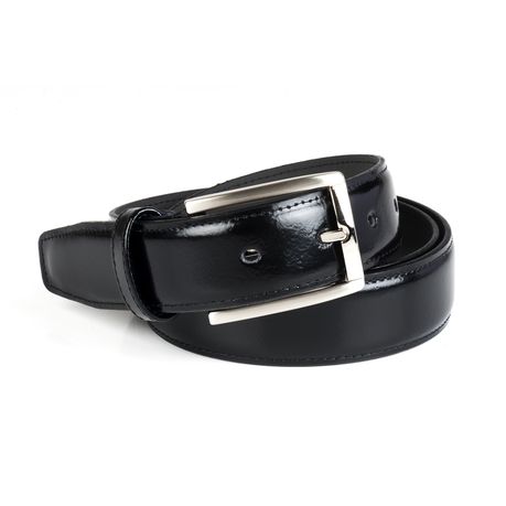 shiny black belt