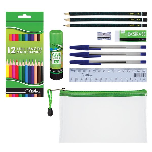 Stationery Pack with Pencil Case - 12 Piece