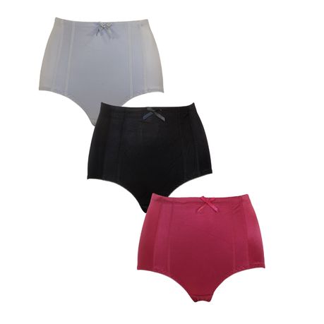 Women's Full Coverage Underwear Mid Waisted Briefs Panties Pack of 3, Shop  Today. Get it Tomorrow!