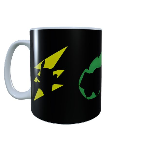 Starter 4 Element Silhouette - Pokemon Coffee Mug