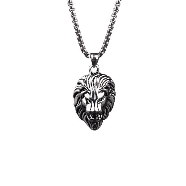 Lion Head Necklace - RN-10094-LHP