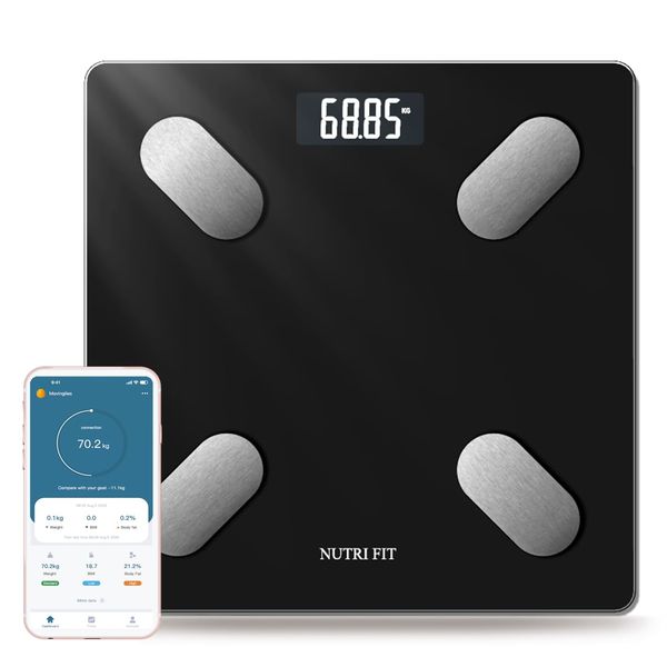 Smart Body Fat Scale:App-Connected Digital Scale for Weight Health Metrics