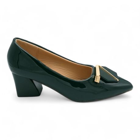 TTP Women Patent PU Block Heel Courts JSF117 Image