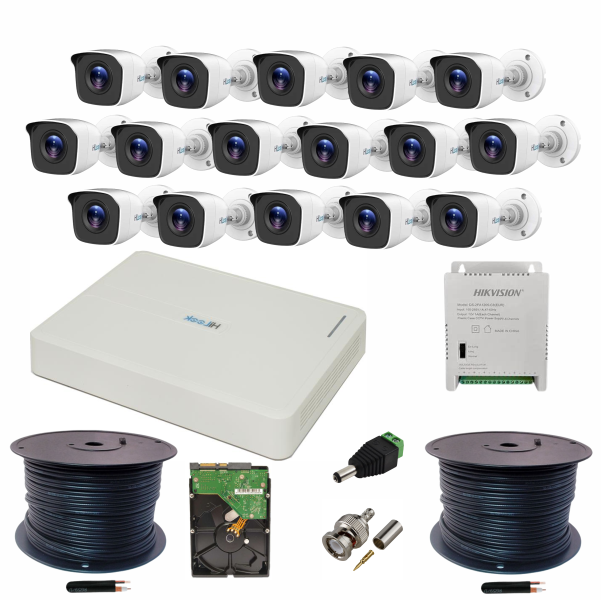 HiLook 16CH 1080P Full HD Complete CCTV KIT - 2TB Hard Drive