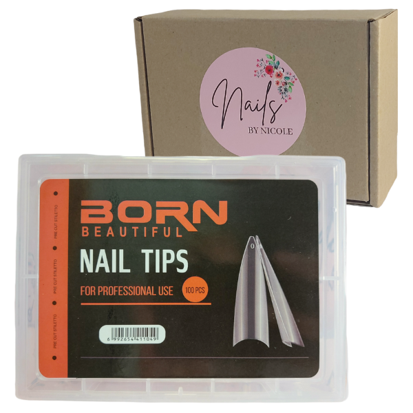Born Beautiful Nail Tips - 100 Pieces
