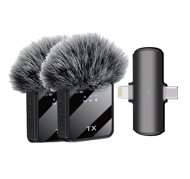 ML 2In1 Wireless Lavalier Microphone Noise Reduction