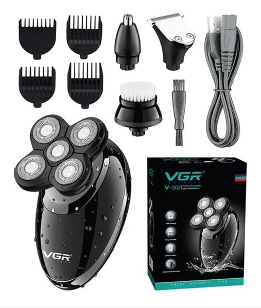 5In1 Grooming Kit Cordless Bald Trimmer Waterproof Shaver Razor For Men