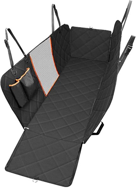 Car Rear Seat Cover For Pet, Visible Mesh Window, Prevent Pop-out