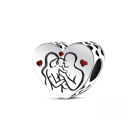 Heart Shape I love Family Charm For Charm Bracelet Image